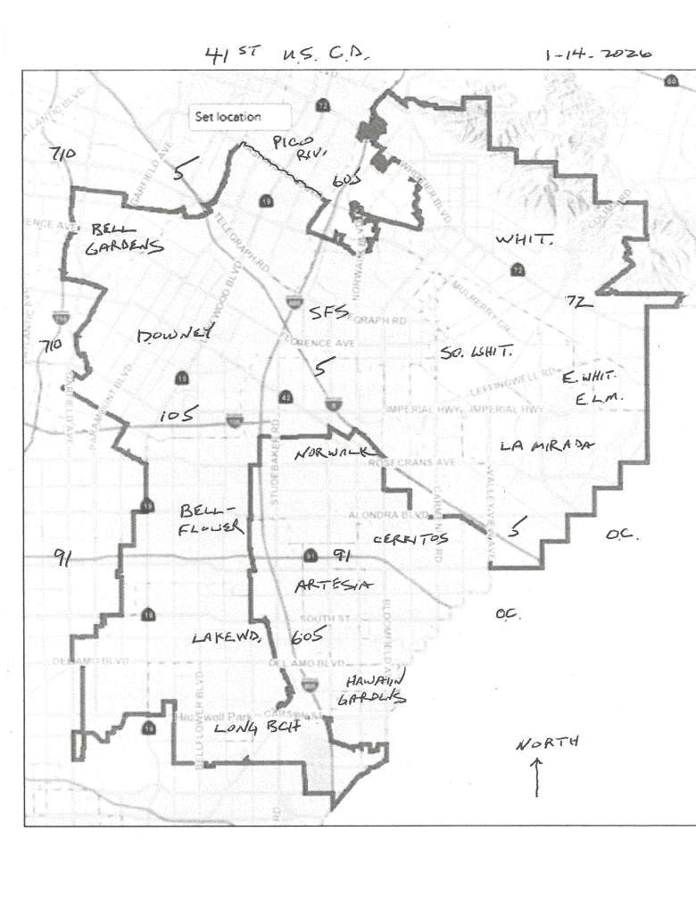 New Prop 50 Congressional Districts