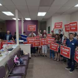 A “few” Trump supporters HQ Grand Opening 9/7/2024 – A few Trump supporters